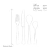 Malvern Bright Cutlery Set, 24 Piece for 6 People