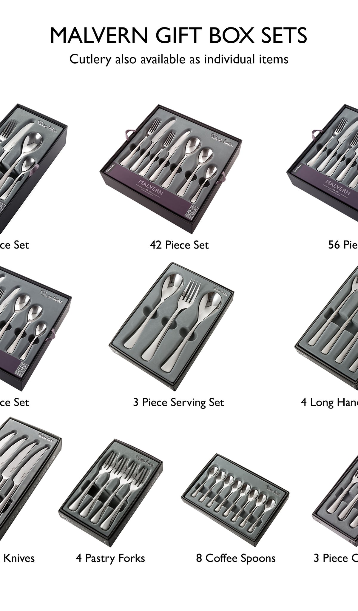 Malvern Cutlery Set 24 Piece in Silver