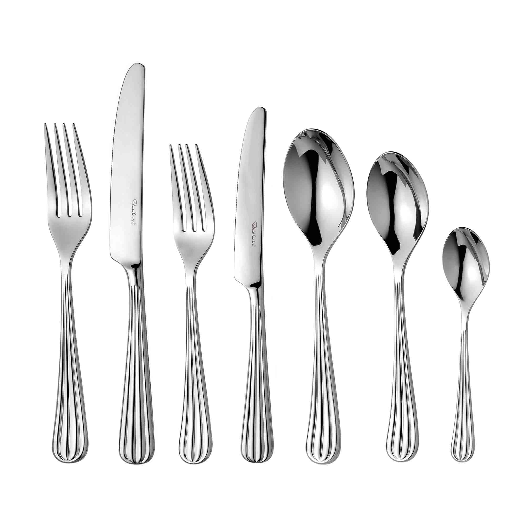 Palm Bright Cutlery Set | 84 Piece Set for 12 People