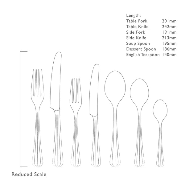 Palm Bright Cutlery Set, 56 Piece for 8 People