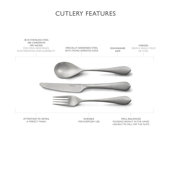 Quinton Vintage Cutlery Set, 84 Piece for 12 People