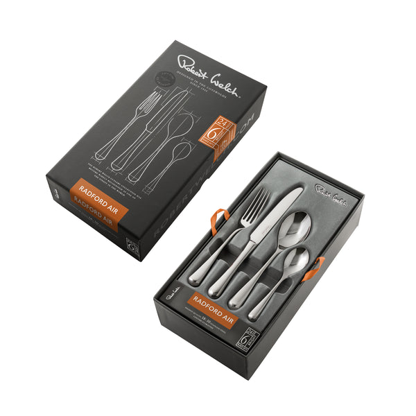 Radford Air Bright Cutlery Set, 24 Piece for 6 People
