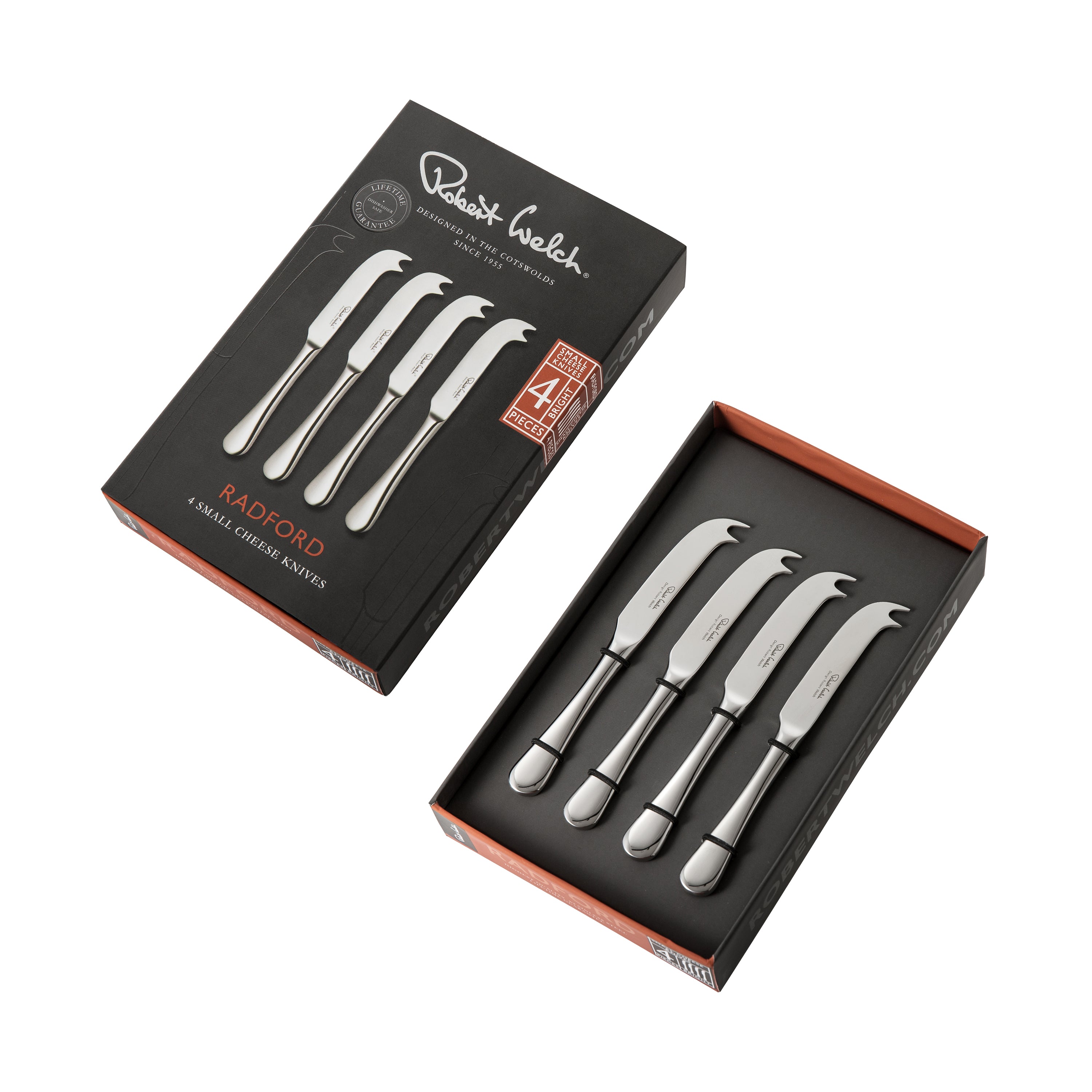 Radford Bright Small Cheese Knife Set | 4 Piece Set