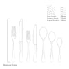 Radford Satin Cutlery Set, 84 Piece for 12 People
