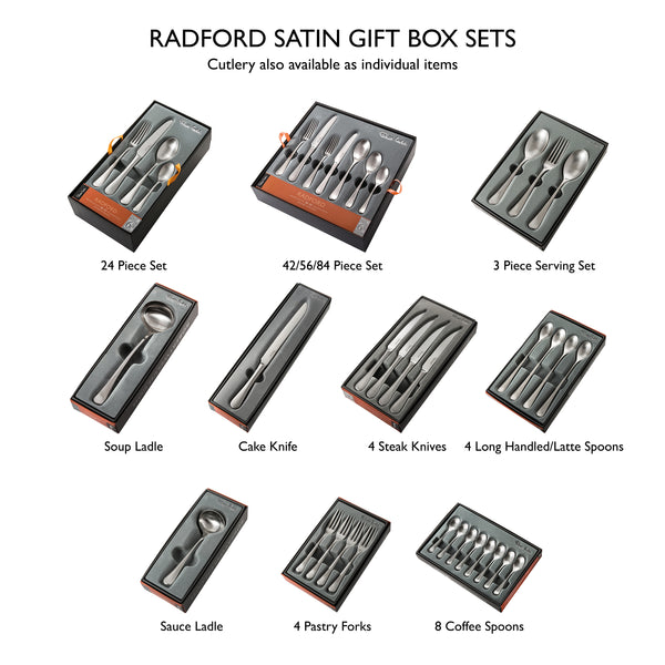 Radford Satin Pastry Fork, Set of 4
