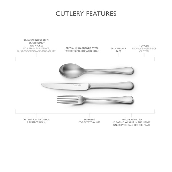 Radford Satin Cutlery Sample Set, 3 Piece
