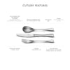 RW2 Satin Cutlery Set, 24 Piece for 6 People