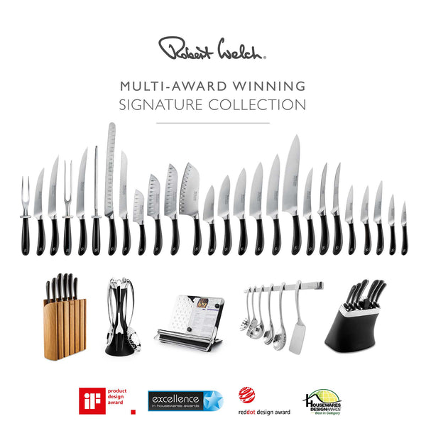 Signature Prism Oak Knife Block Set with Knife Sharpener