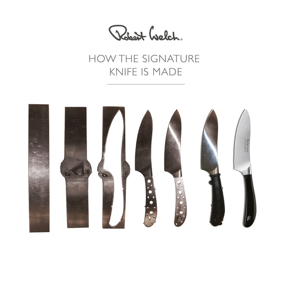 Signature Prism Oak Knife Block Set with Classic Chopping Board 38cm and Sharpener
