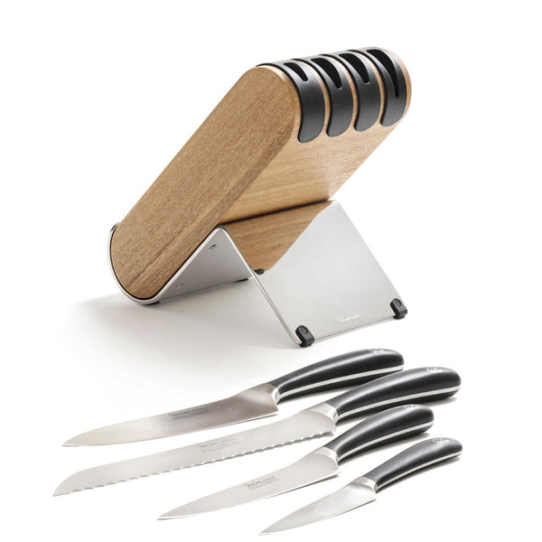 Signature Q Knife Block Set Ash - With Knives Out