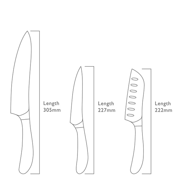 Signature Knife Set, Three Pieces - Robert Welch @ RoyalDesign