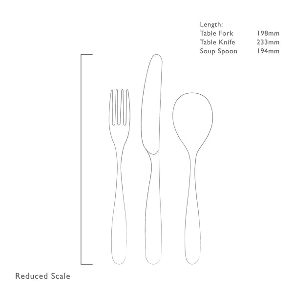 Stanton Satin Cutlery Sample Set, 3 Piece