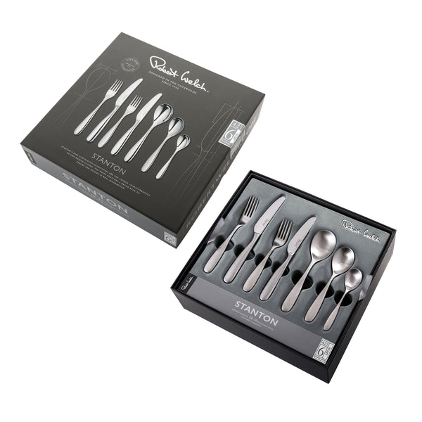 Stanton Satin Cutlery Set, 42 Piece for 6 People