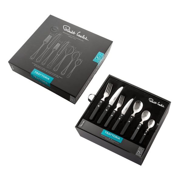 Trattoria Bright Cutlery Set, 56 Piece for 8 People