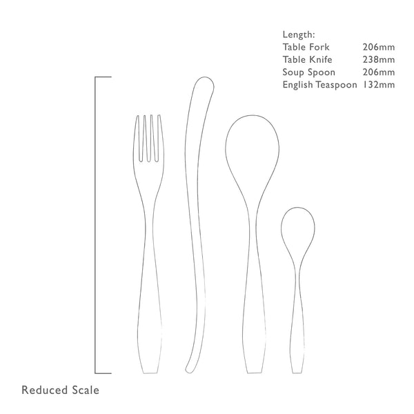 Vista Bright Cutlery Set, 24 Piece for 6 People