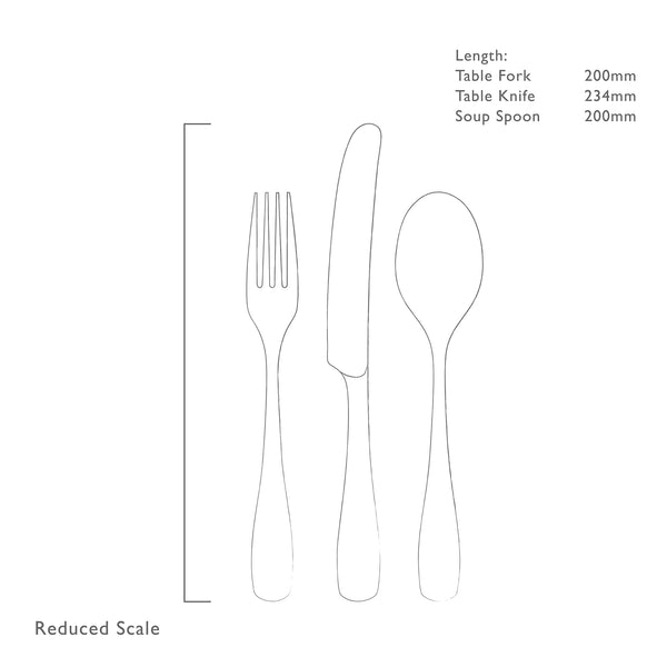 Warwick Bright Cutlery Sample Set, 3 Piece