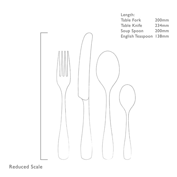 Warwick Bright Cutlery Set, 24 Piece for 6 People