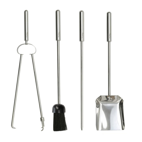 Brunel Tall Fire Irons Set with Log Tongs
