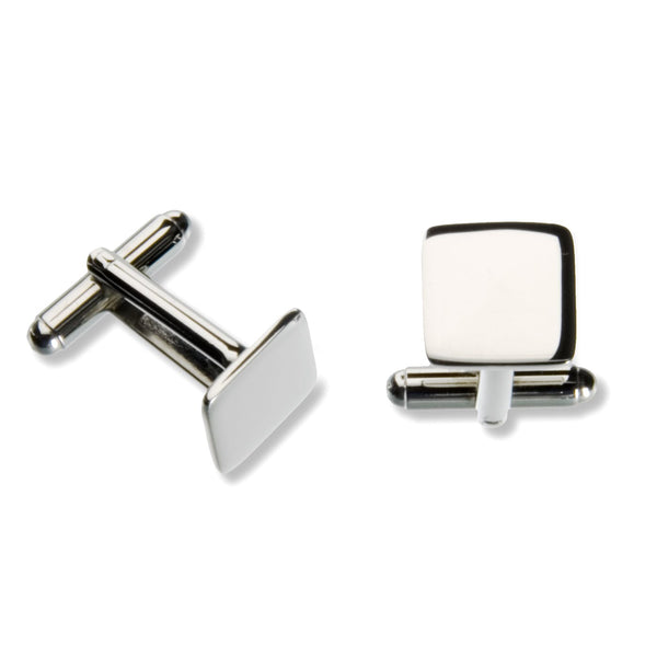Stainless Steel Square Cufflinks (Bright)
