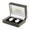 Sterling Silver Round Cufflinks - Boxed