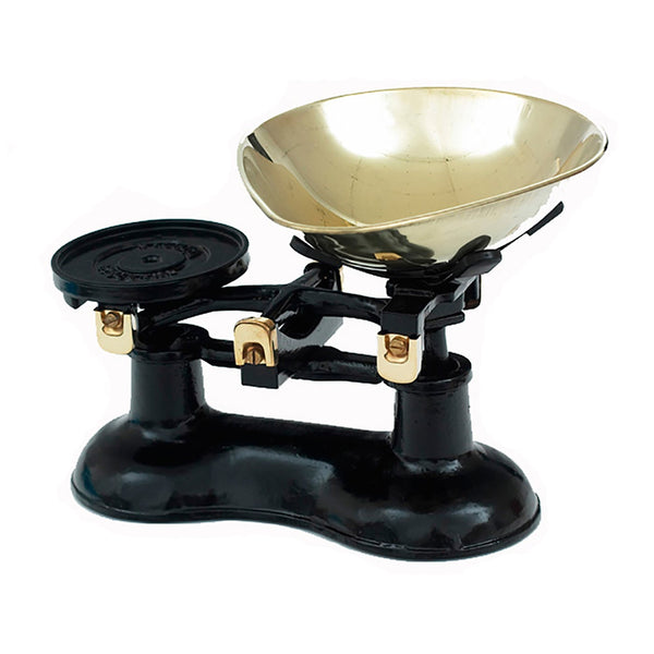 Scales Traditional Black with Brass Pan