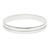 Silver Bangle Polished with Single Groove Large