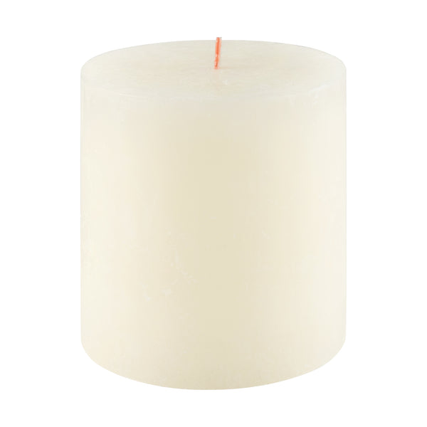 Soft Pearl Rustic Shine Pillar Candle 10cm